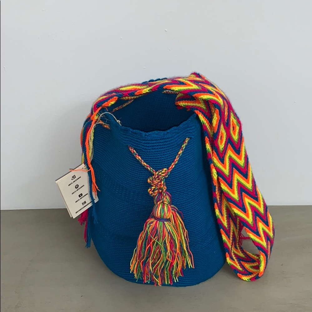 Wayuu Tribe crossbody bag teal